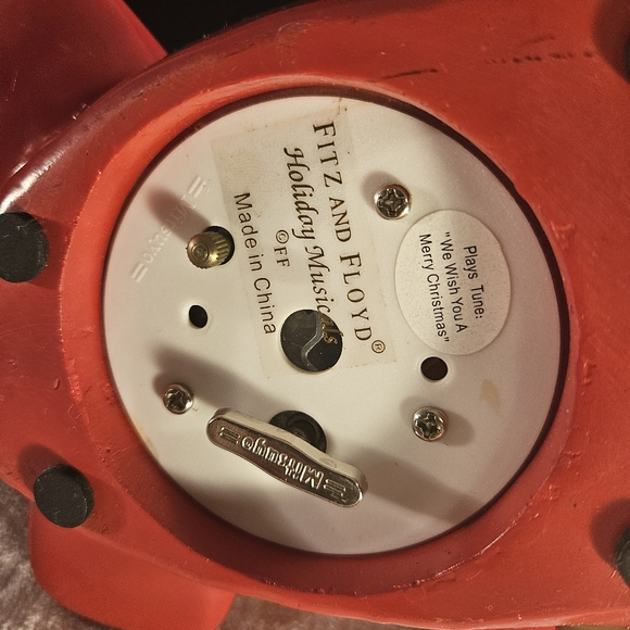 Fitz and Floyd Christmas Santa In Plane Figurine Music Box Holiday Musicals - Picture 12 of 16